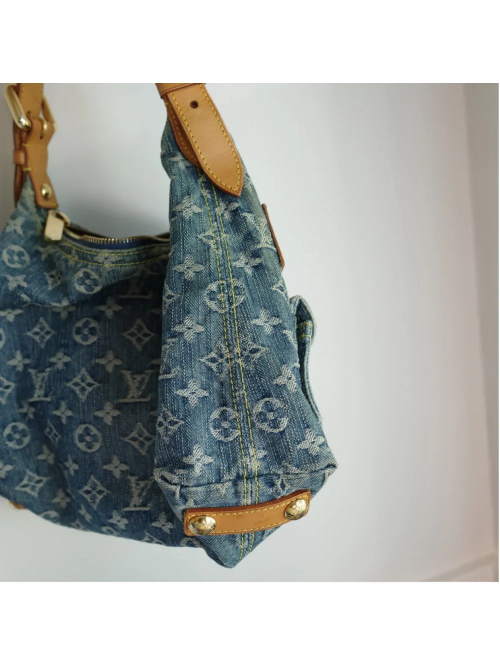 LOUIS VUITTON Vintage Blue Denim Baggy PM